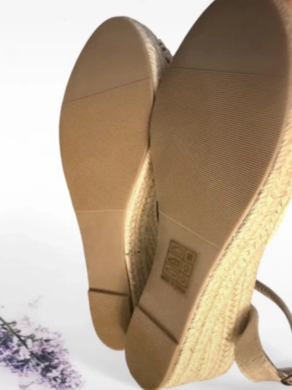Cream Crochet Espadrilles Sandals